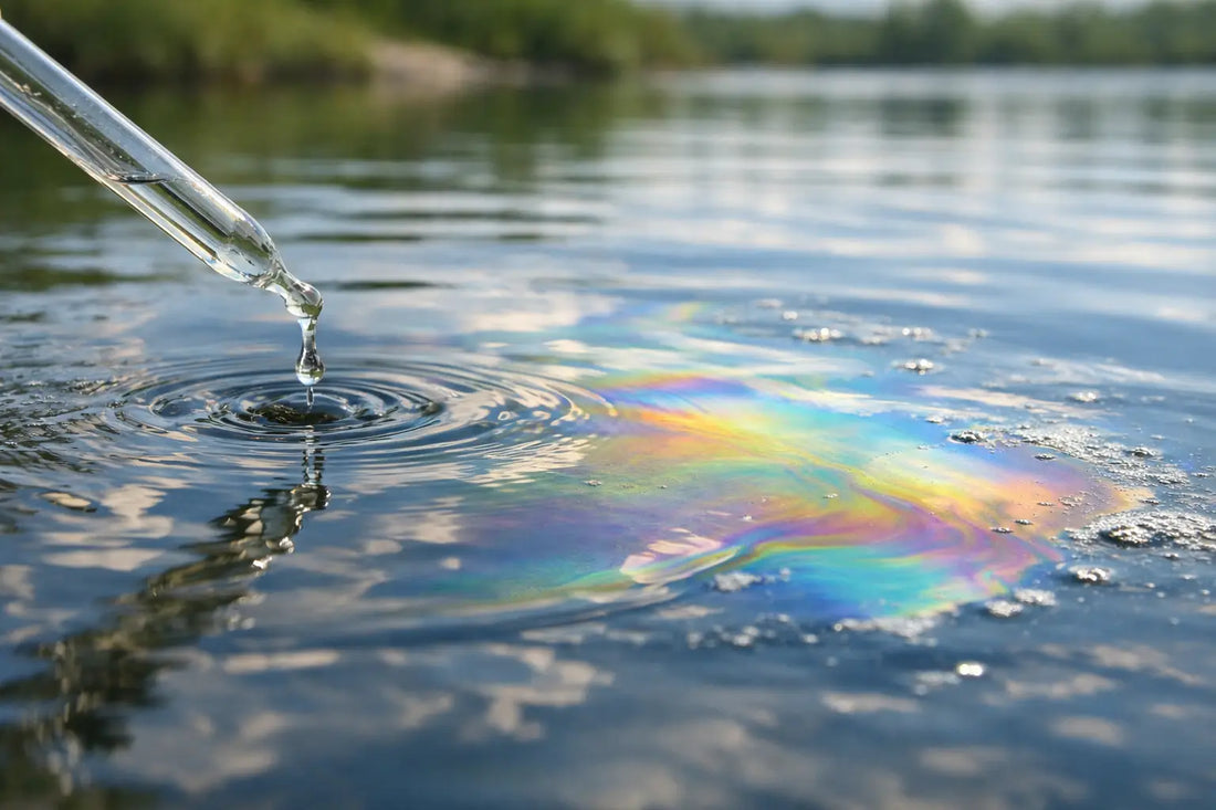 Geruchsfilm auf der Wasseroberfläche erzeugen