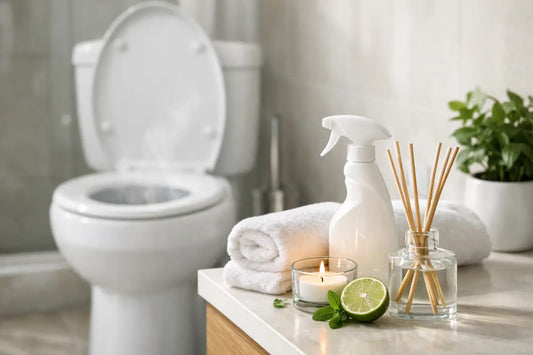 Badezimmer Routine gegen Toilettengeruch
