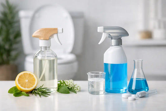 Natürliches Toilettenspray vs Chemie